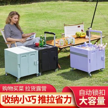 家用買菜小拉車折疊輕便攜購物車戶外拖車手拉快遞家用拉貨露營車