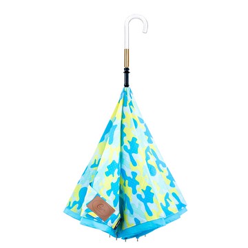 【美國專利】迷彩系列 超輕玫瑰金反向傘 (共兩色) 香草天空(粉藍)