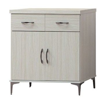 文創集 克亞2.7尺二門二抽低餐櫃-82x40x83.5-cm免組