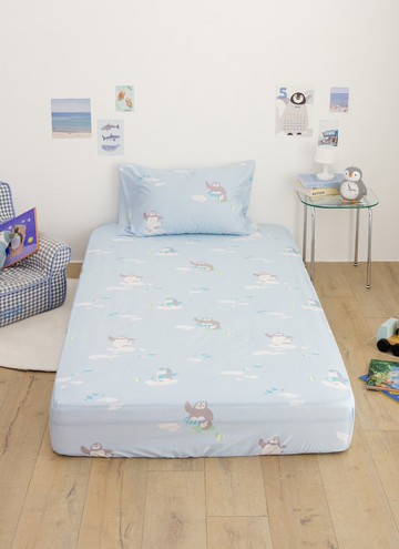 冰原歷險 - 純棉抗菌床包組（床包＋枕套）