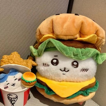 台灣出貨 10cm娃衣 20cm娃衣 漢堡包娃衣服chiikawa吉伊卡哇烏薩奇小八20cm10公分着替公仔玩偶娃娃配飾