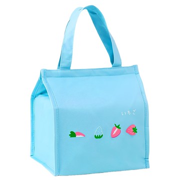 E.City 日系水果保溫野餐便當包  25 x 23 x 18cm  天藍色  1個