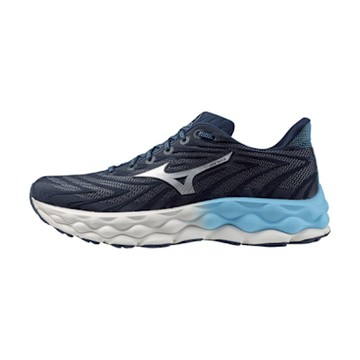 Mizuno Wave Sky 8 男鞋 藍白色 緩衝 回彈 運動鞋 慢跑鞋 J1GC240205