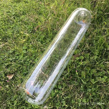 透明充氣圓柱抱枕 沙髮腰靠背枕頭 頸枕橢圓夾腿枕長形枕套芯便攜 露營專用抱枕