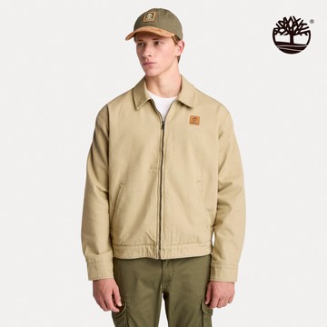 Timberland 男款檸檬黃帆布外套|A6AUGDH4