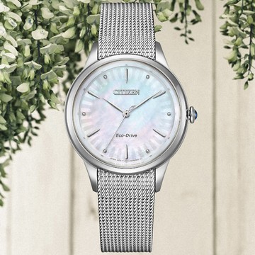 CITIZEN星辰 L系列 光動能 時尚經典腕錶 32.5mm/EM1150-86D