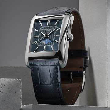 CONSTANT 康斯登 Classics Carree 方形月相機械錶(FC-333N4C6)