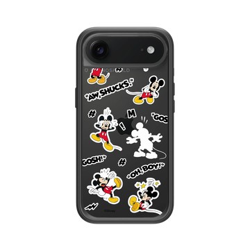 iPhone Air Mod NX -邊框背蓋組合 (相機按鈕) 黑 - 迪士尼-米奇 Mickey - Sticker-嘿嘿米奇