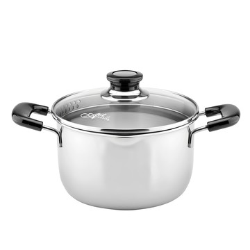 ZEBRA THAILAND 斑馬牌 304不銹鋼 Cesar 雙耳鍋 2.5L  1個  不銹鋼色  18cm
