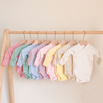 YOUrs - 好棉側開包屁衣-NB新生兒