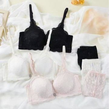 原版性感內衣女小胸聚攏前扣文胸上托調整型美背胸罩2025新款