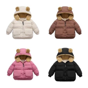 2025秋冬新款卡通款兒童羽絨棉服男童女童棉衣中小童寶寶加絨外套