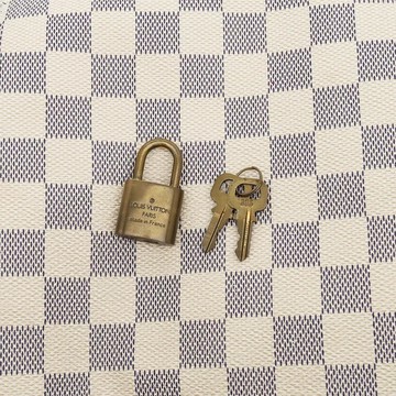 LOUIS VUITTON 經典白色棋盤格 SPEEDY 30 手提包旅行袋