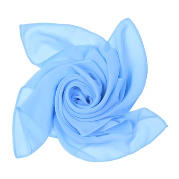 奧福打擊音樂教具 雪紡紗巾 45cm 淡藍色 兒童舞蹈表演道具  1個