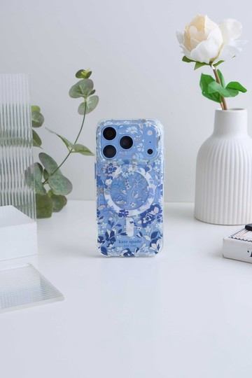 kate spade iPhone 18系列 精品磁吸防摔 手機殼 皇室藍
