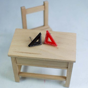 文具控 三角板 抗過敏鋼針/可改夾式