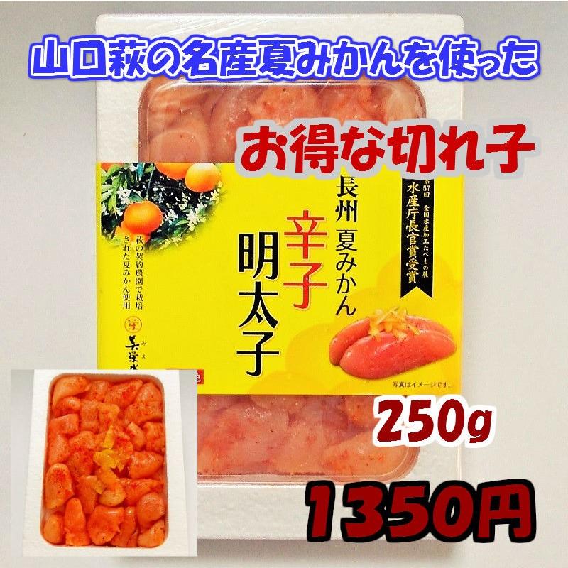 長州夏みかん辛子明太子切れ子　250g