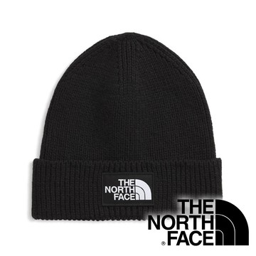 【THE NORTH FACE 美國】TNF LOGO BOX LOGO反摺保暖帽『JK3黑』NF0A8CHE 戶外 露營 登山 健行 休閒 時尚 反摺 保暖帽
