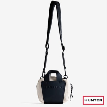 HUNTER - Refined粗針縫帆布小方包-白色