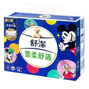 Kleenex 舒潔 雲柔舒適迪士尼限定版抽取衛生紙 100抽x10包x2串