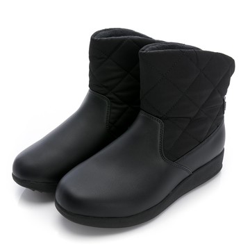 禦寒保暖防水雪地止滑靴-黑