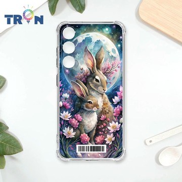 TRON 三星 S24 月球上的兔子 四角防摔載具殼 軟殼 手機殼