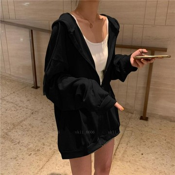【韓版大尺碼女裝】薄款寬鬆長袖防曬衣 100公斤內可穿防曬外套女2021夏季新款ins寬鬆顯瘦大碼開衫空調上衣潮 vk2