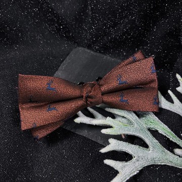 不規則麋鹿咖領結-聖誕禮物派送中