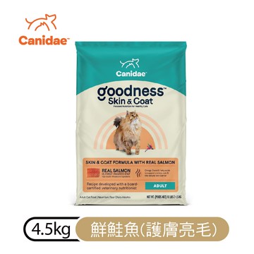 【CANIDAE良善】成貓&熟齡貓糧-護膚亮毛 | 鮮鮭魚4.5kg