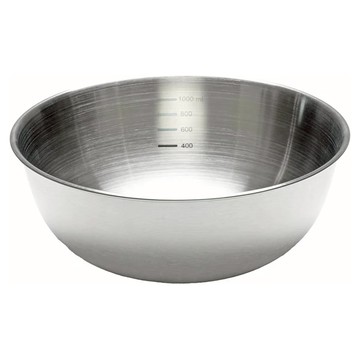 PEARL LIFE 珍珠金屬 不鏽鋼刻度碗 18cm  單色  1個