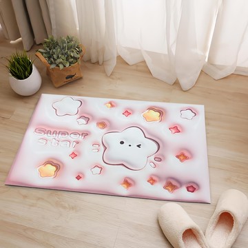 Cotton Field 棉花田傢飾 3D視覺吸水防滑地墊  60 x 40cm  SUPER STAR  1個