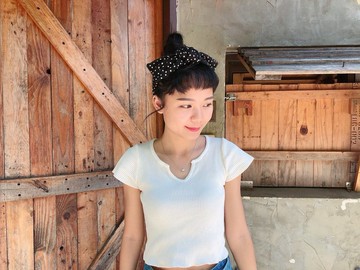 深夜裡的星辰 黑點水玉 雙層 / 大蝴蝶扭結髮帶 ggoomstudio