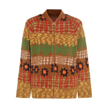 Zegna X T.e.s. - Multicolour Cashmere And Wool Blend Cardigan
