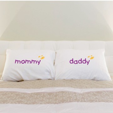 媽咪與爹地 對枕枕頭套組 | Humantouch