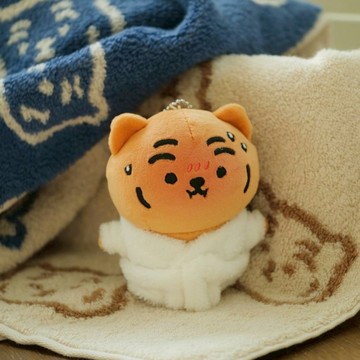 MUZIK TIGER 浴袍造型 吊飾 洗澡 絨毛玩具 老虎 韓國代購