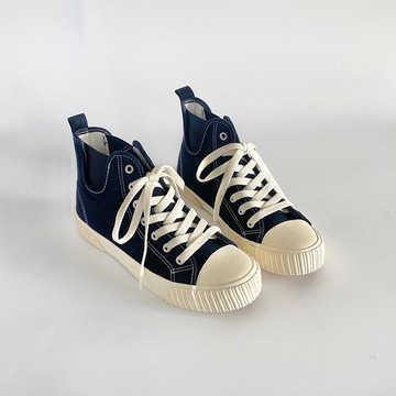 短筒 繫帶鬆緊帶帆布鞋 - 小紅帽與大野狼