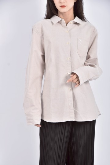 (M) arnold palmer質感棉質純棉棕色襯衫上衣