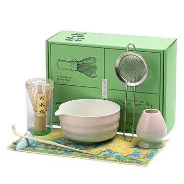 WOG 抹茶套裝禮盒 日式打茶工具 點茶茶器 陶瓷抹茶碗7件套