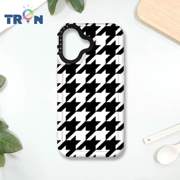 TRON IPHONE 16 雙色千鳥紋 MAGSAFE 磁吸 防摔 太空殼 透白 手機殼