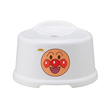 小禮堂 麵包超人 日製兒童浴室椅《白.大臉》有小小背靠輔助