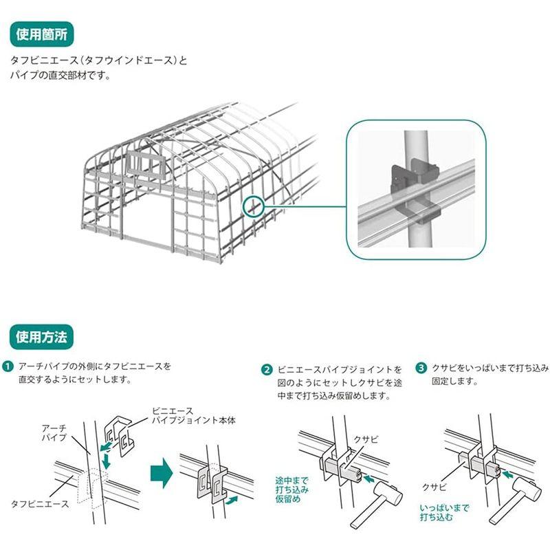 渡辺パイプ パイプハウス専用部材 ビニエース パイプジョイント 19用