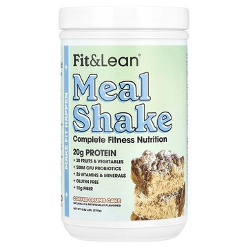 Fit & Lean, 代餐奶昔，多面健身營養，咖啡粒蛋糕，0.82 磅（370 克）