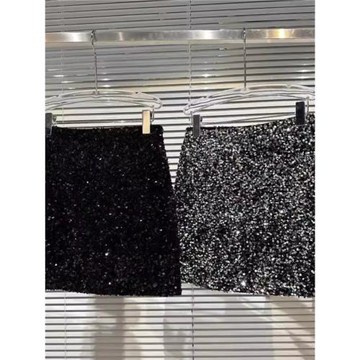 網紅同款2026春季新款辣妹名媛夜店滿身亮片閃亮包臀裙短裙半身裙