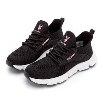 PLAYBOY 零重力極致BOUNCE爆米花鞋-PY1131黑粉