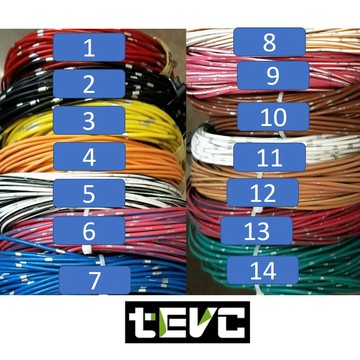 《tevc》1.25 mm² 德規 歐規 汽車花線 耐溫 車用 電線 AVSS 16AWG 花線 配線 機車 W002