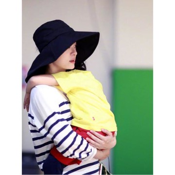 日本UV CUT防曬帽孫儷同款漁夫帽遮陽帽防紫外線帽開車可折疊帽子