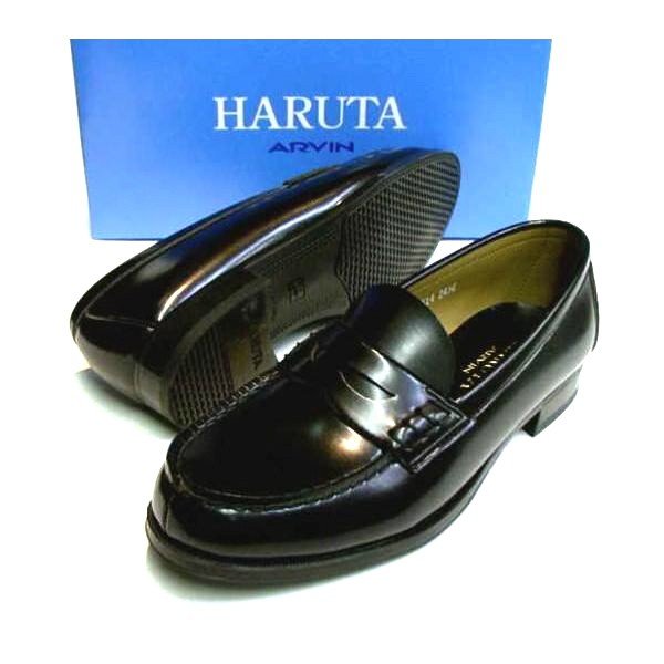 HARUTA ハルタ 4514 黒 普通幅 EE 日本製 婦人 レディース ローファー JK 高校生 通学 履 学生靴 学生 女子高生  LINEショッピング