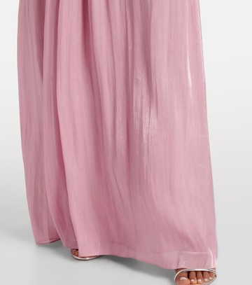 Costarellos Isilda lamé georgette gown