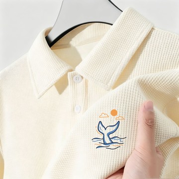 M-8XLpolo衫 華夫格polo衫 男短袖上衣 有領上衣 oversize 流行衣服 休閒 純色 男上衣 ZAXP