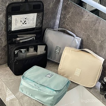 全店免運🌈旅行防水洗漱包女便攜大容量多功能化妝包男士幹濕分離隨身收納包 O6GG